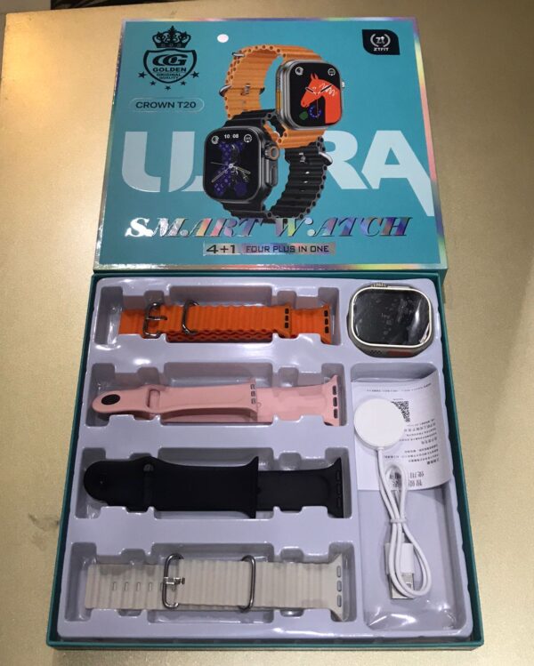 Crown T20 Ultra With 4 Straps