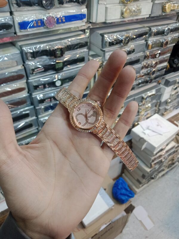 CK Quartz Women's Pink Dial Wristwatch